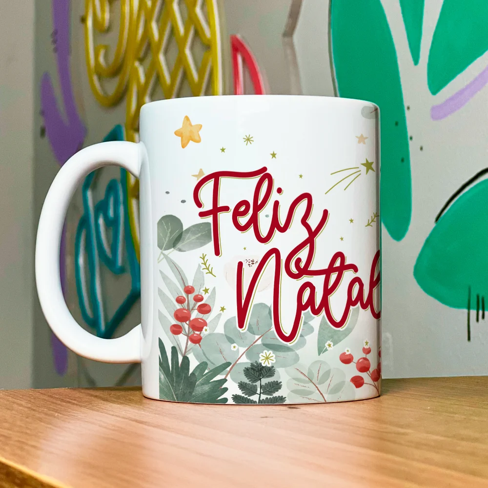 Imagem 2 de 5 do produto Caneca Natal Família - Feliz Natal Vovô - 325ml