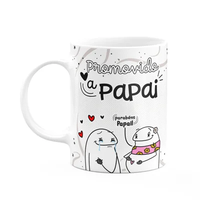 Caneca Divertida Flork - Promovido A Papai - 325ml