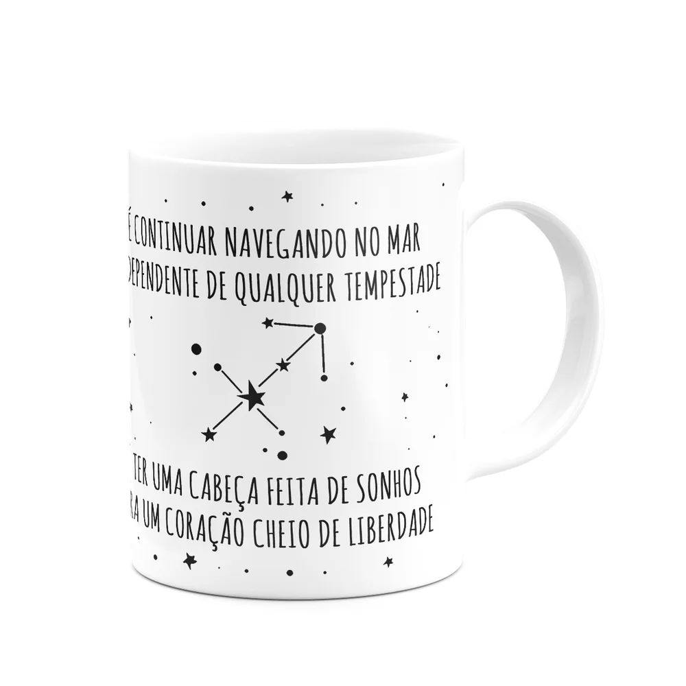 Imagem 4 de 5 do produto Caneca Signos Cartoon - Ele É De Sagitário - 325ml