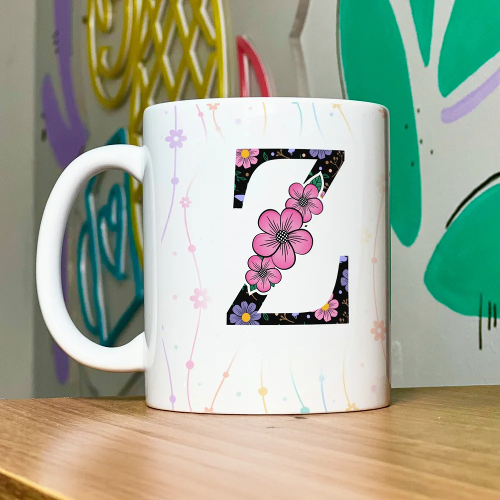 Imagem 2 de 5 do produto Caneca Today - Com Inicial Do Nome Letra Z - 325ml