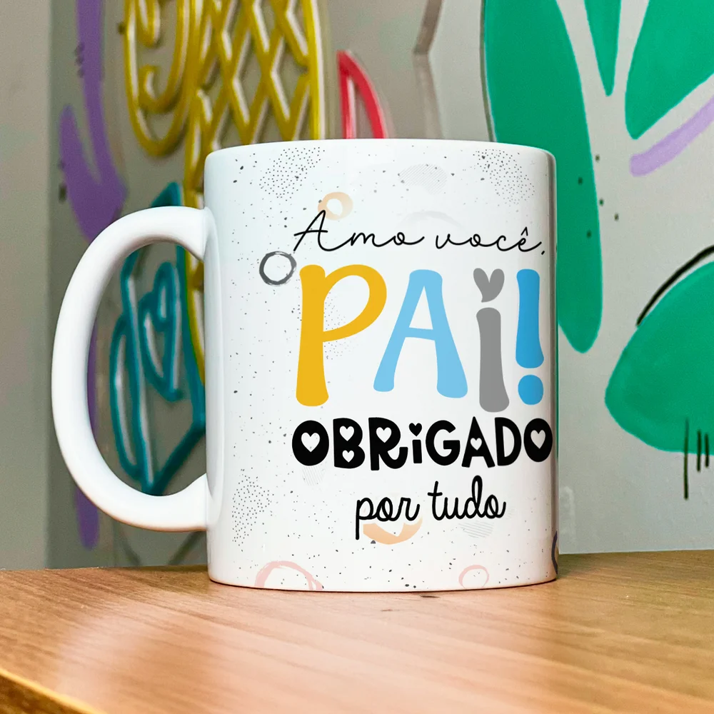 Imagem 2 de 5 do produto Caneca Pais - Amo Você Pai, Obrigado Por Tudo! - 325ml
