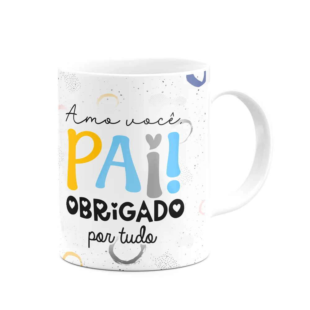 Imagem 4 de 5 do produto Caneca Pais - Amo Você Pai, Obrigado Por Tudo! - 325ml