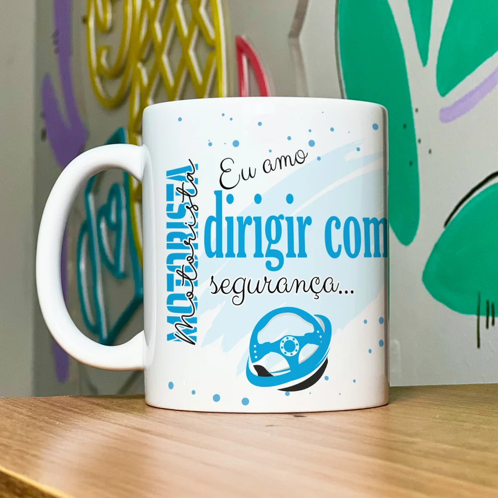 Imagem 2 de 5 do produto Caneca De Profissões - Sou Motorista - 325ml