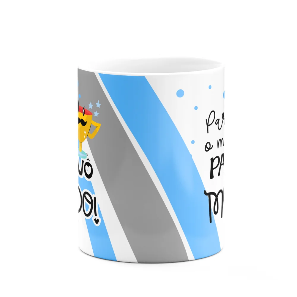 Imagem 5 de 5 do produto Caneca Pais - Para O Melhor Pai E Avô Do Mundo - 325ml