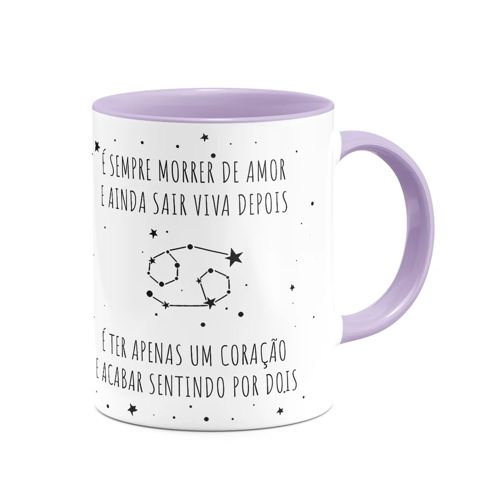 Imagem 3 de 4 do produto Caneca Signos Cartoon - Ela É De Câncer - B-lilac