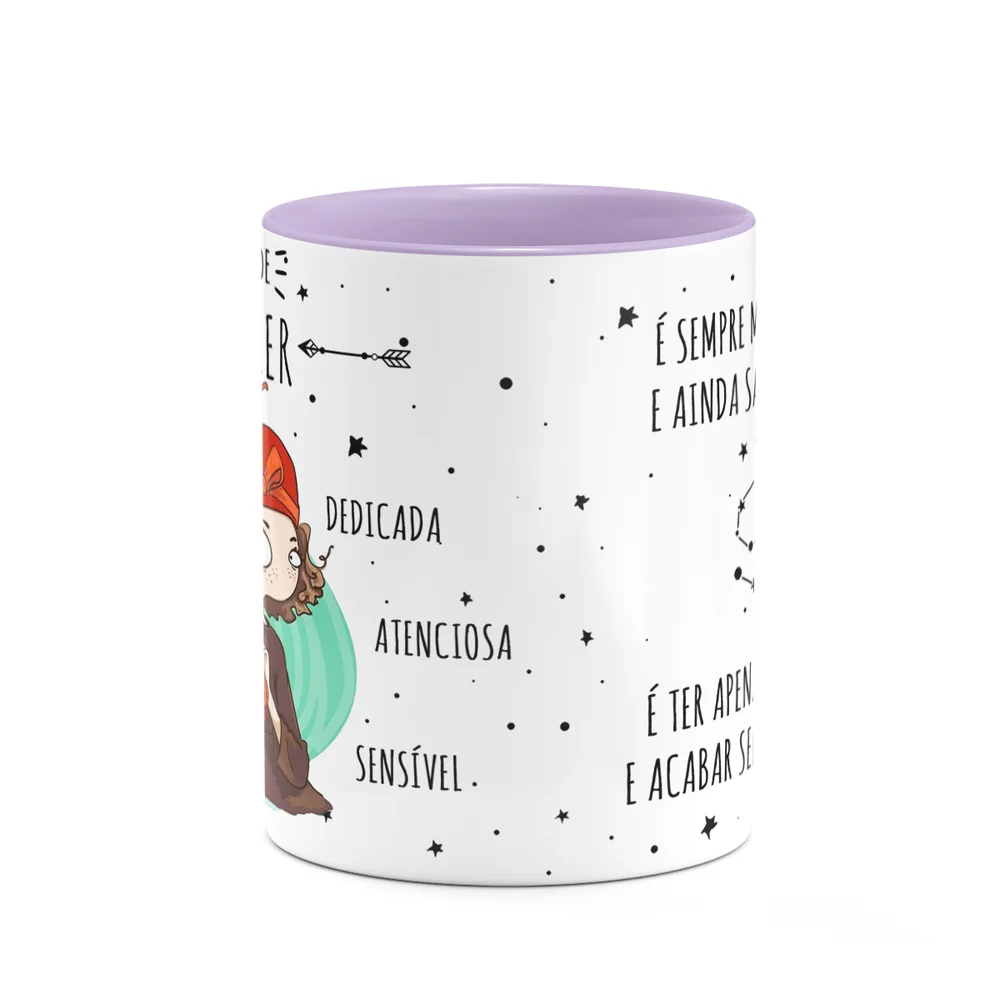 Imagem 4 de 4 do produto Caneca Signos Cartoon - Ela É De Câncer - B-lilac