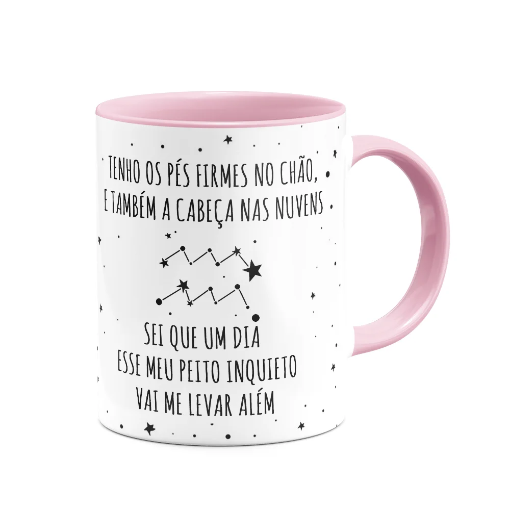 Imagem 3 de 4 do produto Caneca Signos Cartoon - Ela É De Aquário - B-pink - M2