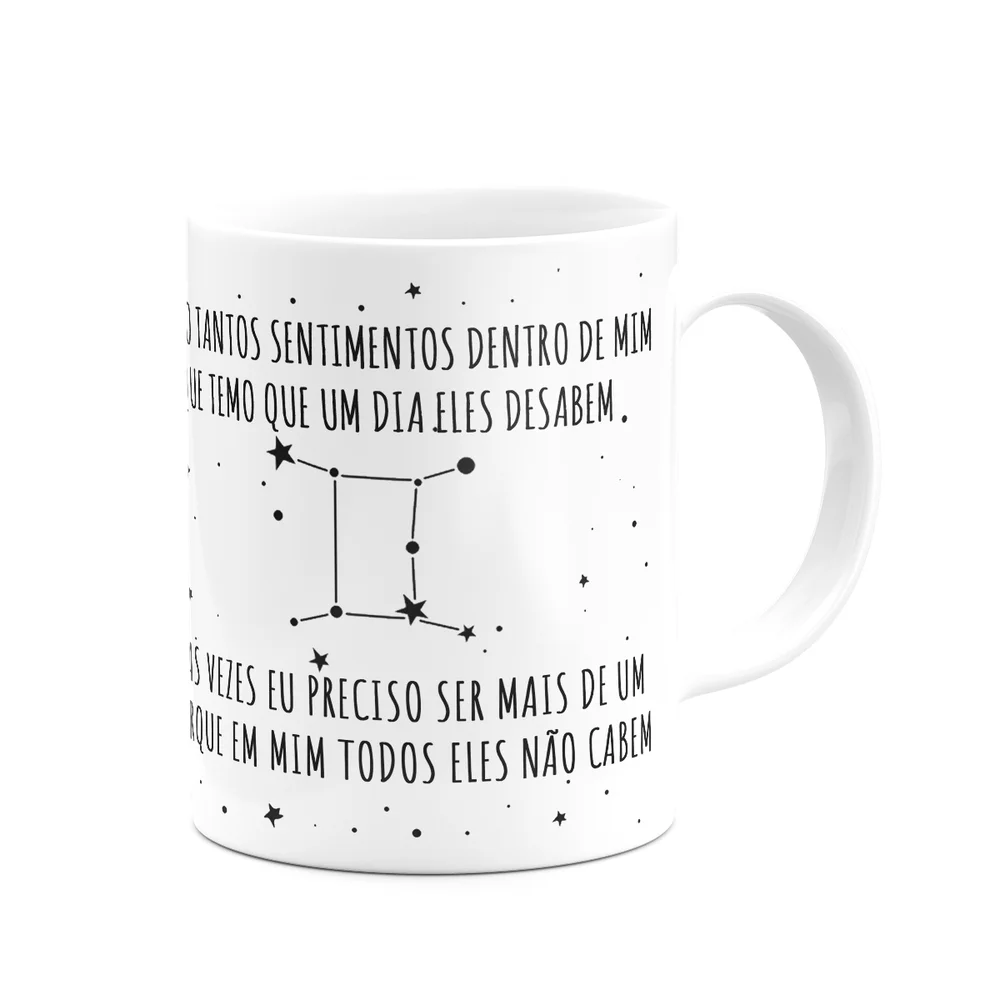 Imagem 4 de 5 do produto Caneca Signos Cartoon - Ele É De Gêmeos - M2 - 325ml