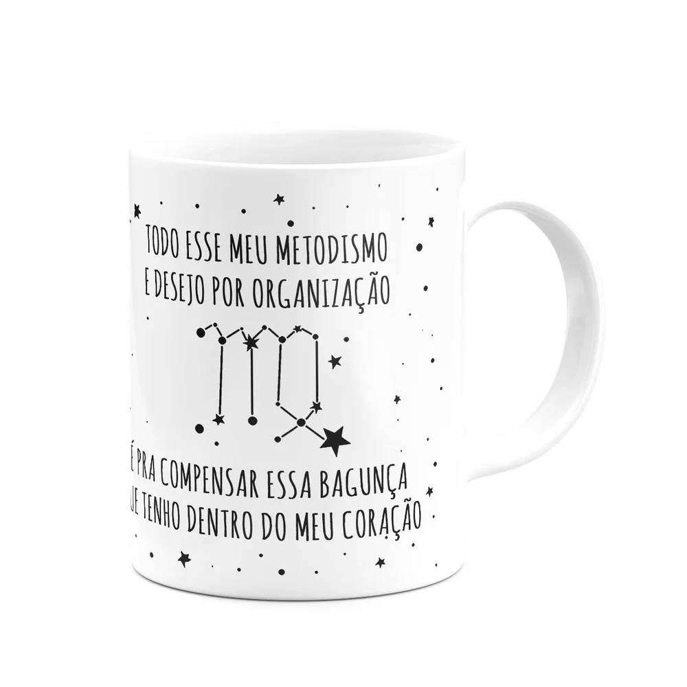 Imagem 4 de 5 do produto Caneca Signos Cartoon - Ela É De Virgem - M2 - 325ml