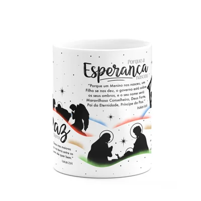 Caneca Natal Abençoado - Amor Paz Esperança Amor — foto 5