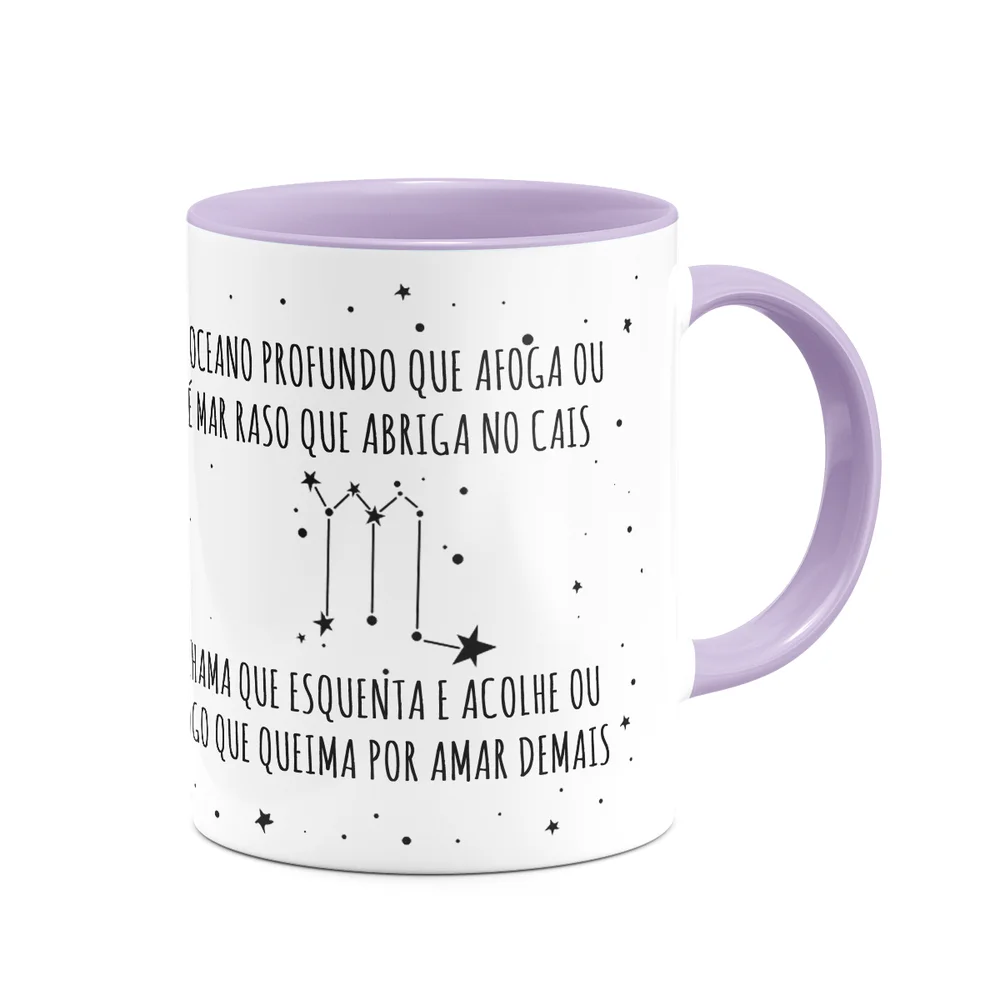 Imagem 3 de 4 do produto Caneca Signos Cartoon - Ela É De Escorpião - B-lilac