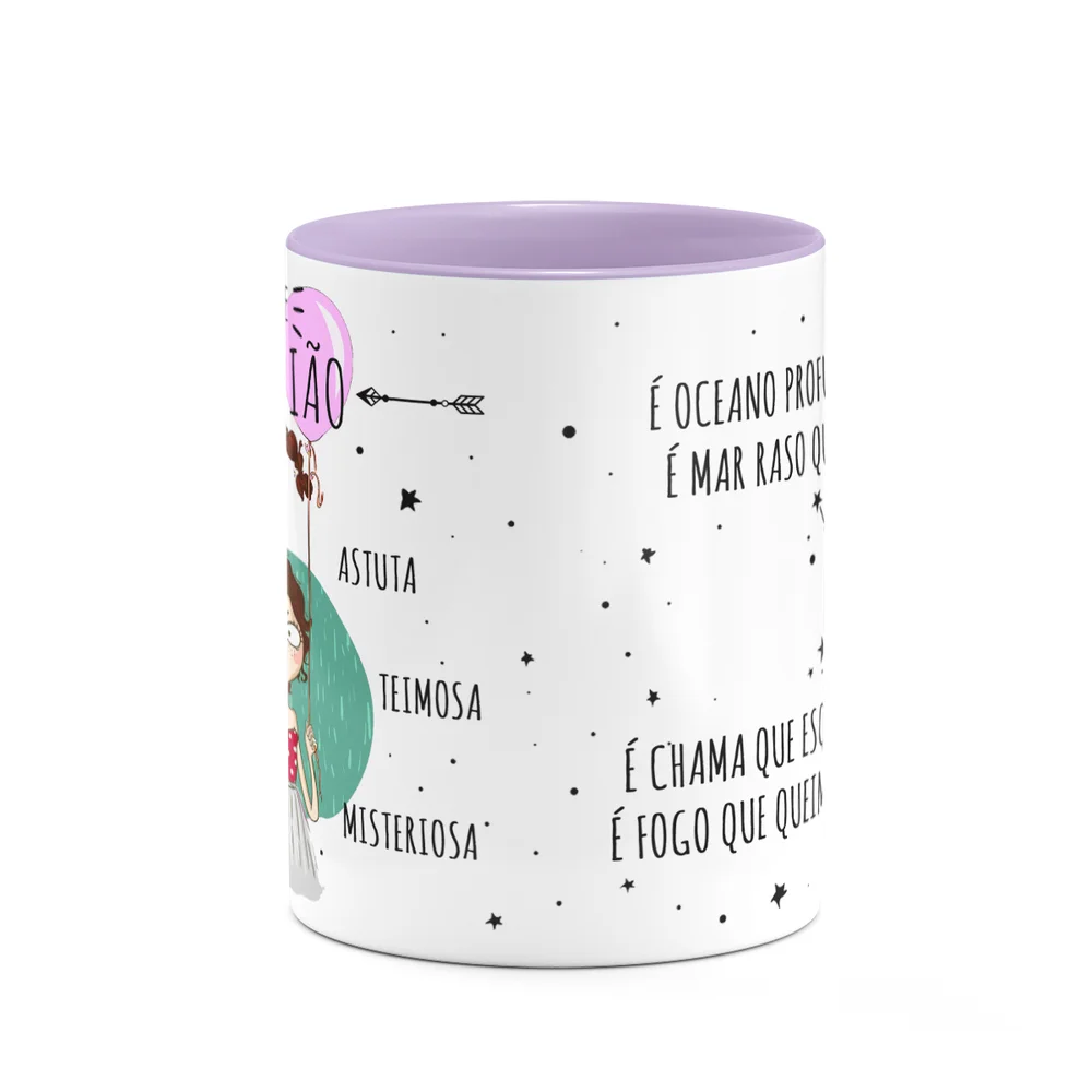 Imagem 4 de 4 do produto Caneca Signos Cartoon - Ela É De Escorpião - B-lilac