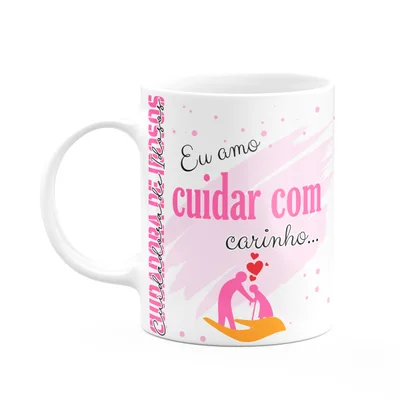 Caneca De Profissões - Sou Cuidadora De Idosos - 325ml