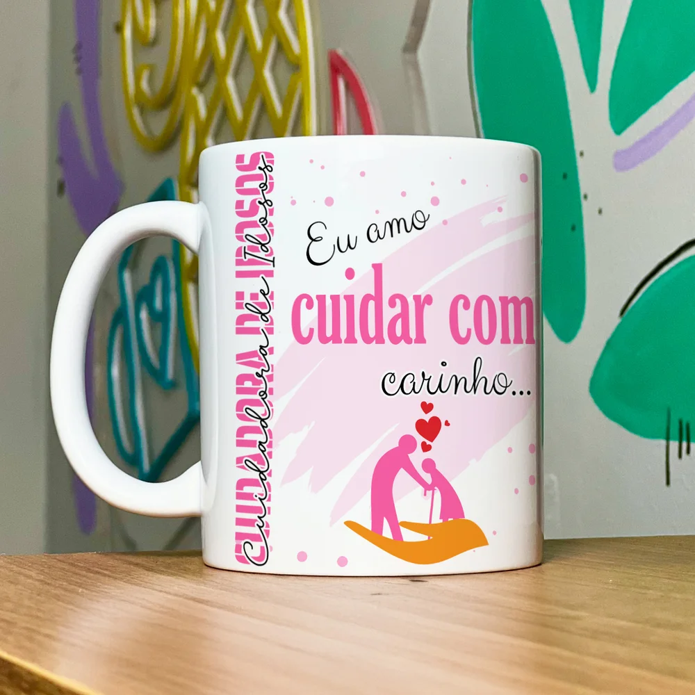 Imagem 2 de 5 do produto Caneca De Profissões - Sou Cuidadora De Idosos - 325ml