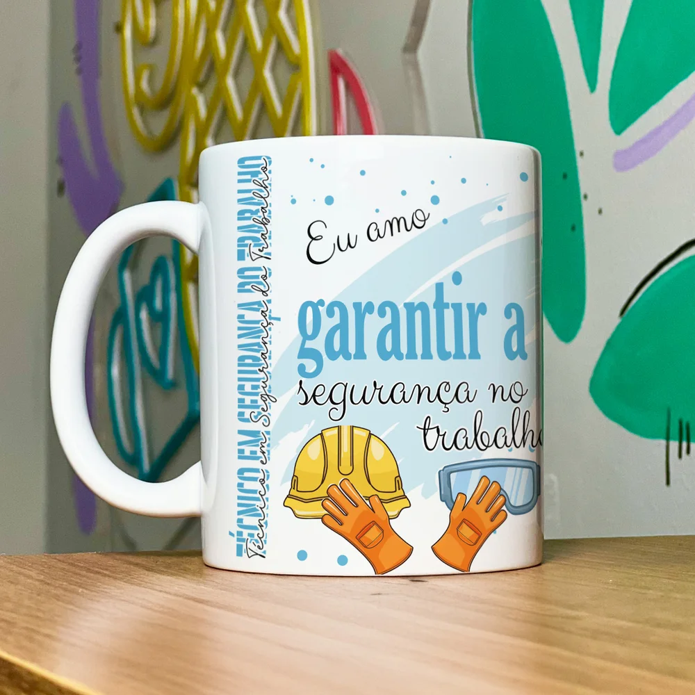 Imagem 2 de 5 do produto Caneca De Profissões - Sou Tec. Em Segurança Do Trabalho
