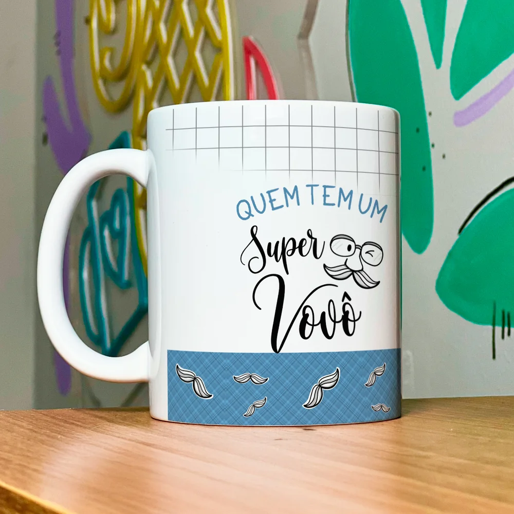 Imagem 2 de 5 do produto Caneca Família Super - Quem Tem Um Super Vovô
