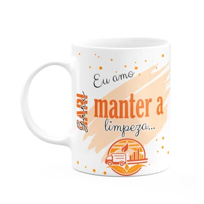 Caneca De Profissões - Sou Gari - 325ml - Branca