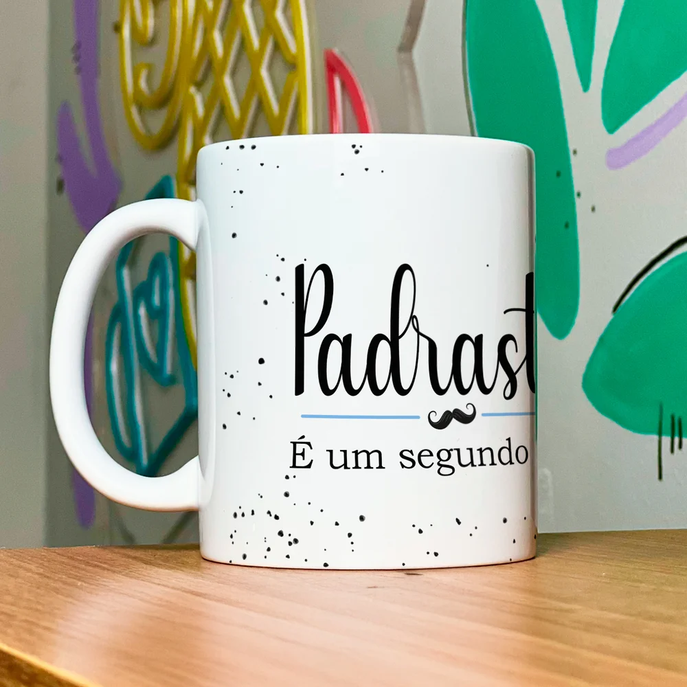 Imagem 3 de 5 do produto Caneca Minimalista Pais - Padrastro, É Um Segundo Pai