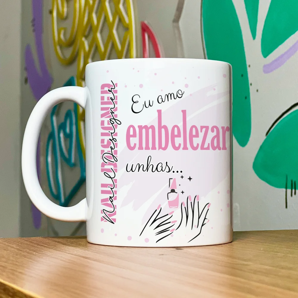 Imagem 2 de 5 do produto Caneca De Profissões - Sou Nail Designer - 325ml