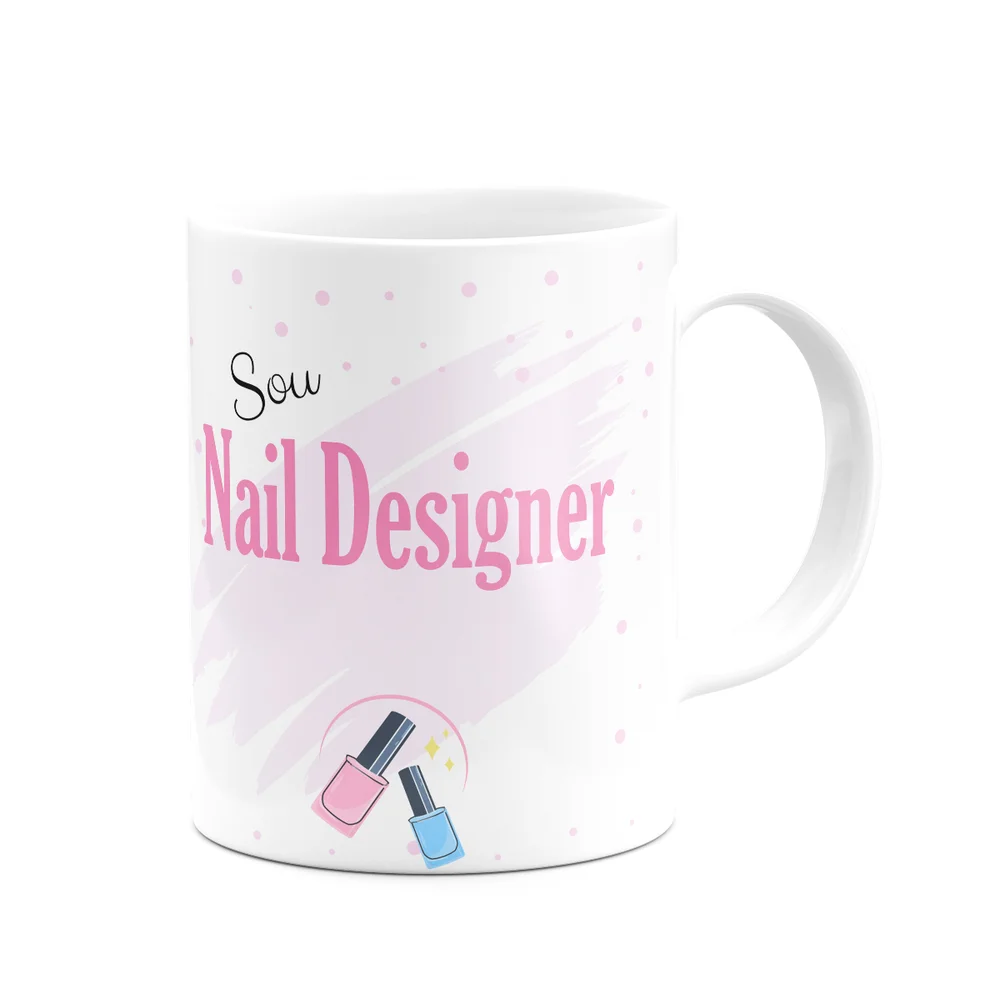 Imagem 4 de 5 do produto Caneca De Profissões - Sou Nail Designer - 325ml