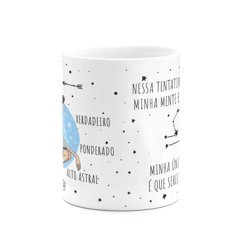 Imagem 5 de 5 do produto Caneca Signos Cartoon - Ele É De Libra - 325ml