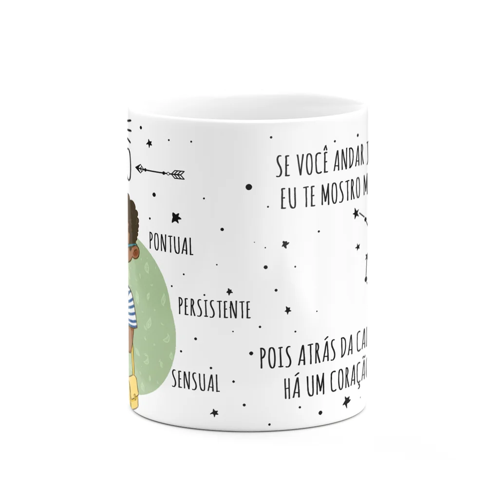 Imagem 5 de 5 do produto Caneca Signos Cartoon - Ele É De Touro - M2 - 325ml