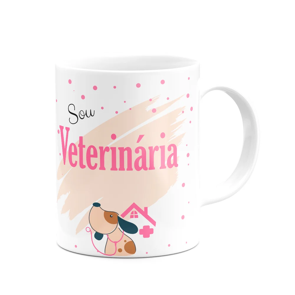 Imagem 4 de 5 do produto Caneca De Profissões - Sou Veterinária - 325ml