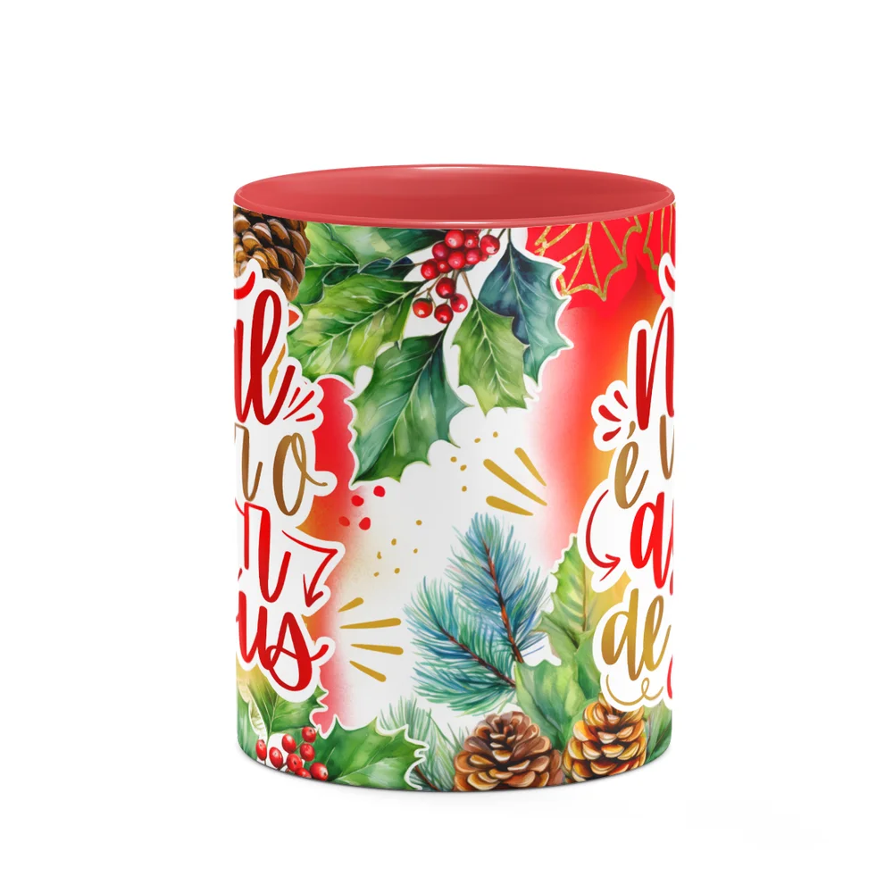 Imagem 5 de 5 do produto Caneca Natal De Jesus - Natal É Viver O Amor De Jesus B-red