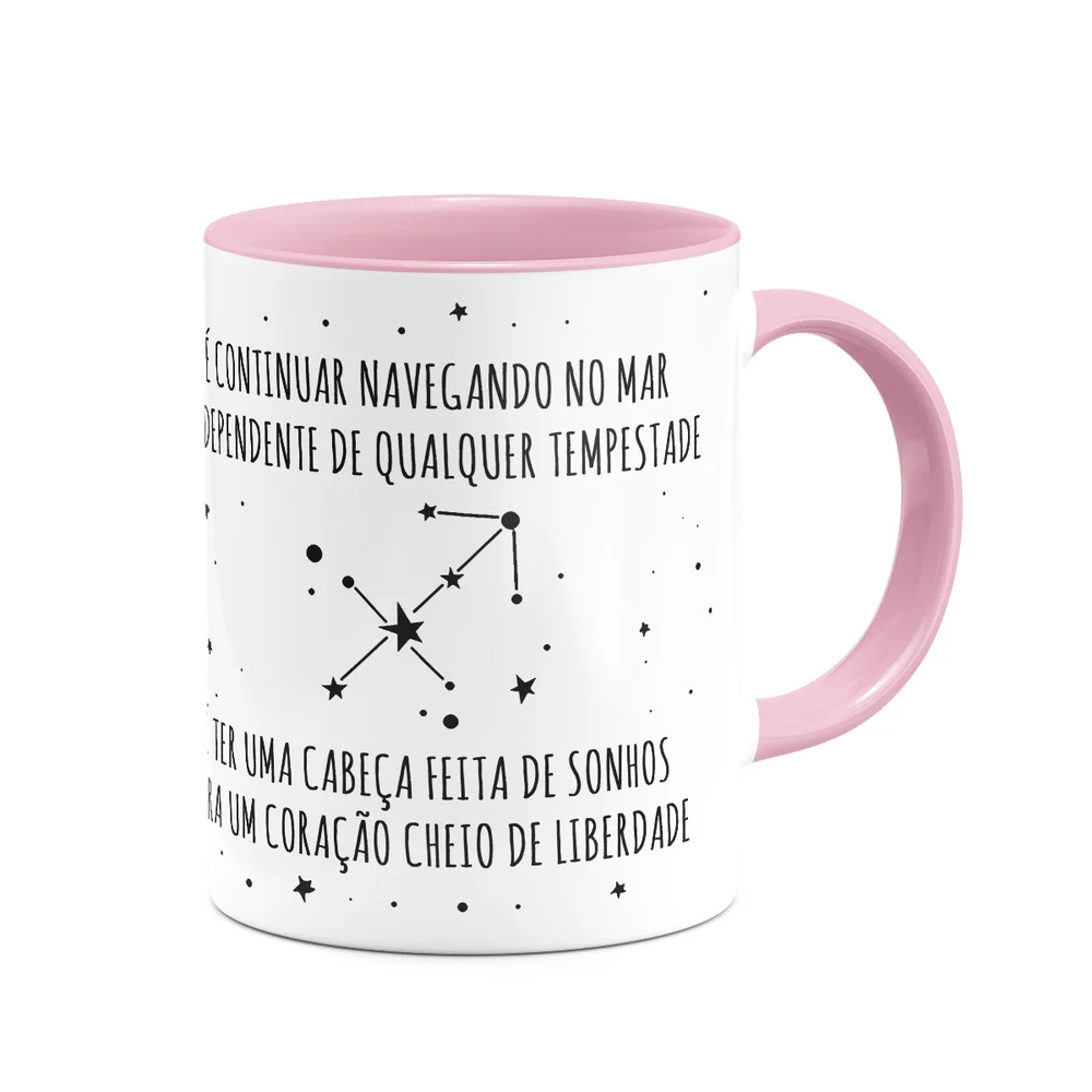 Imagem 3 de 4 do produto Caneca Signos Cartoon - Ela É De Sagitário - B-pink - M2