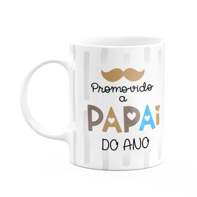 Caneca Pais - Promovido A Papai Do Ano - 325ml