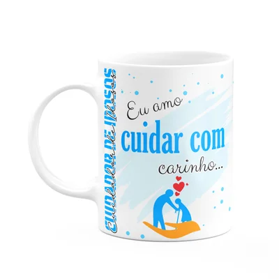 Caneca De Profissões - Sou Cuidador De Idosos - 325ml