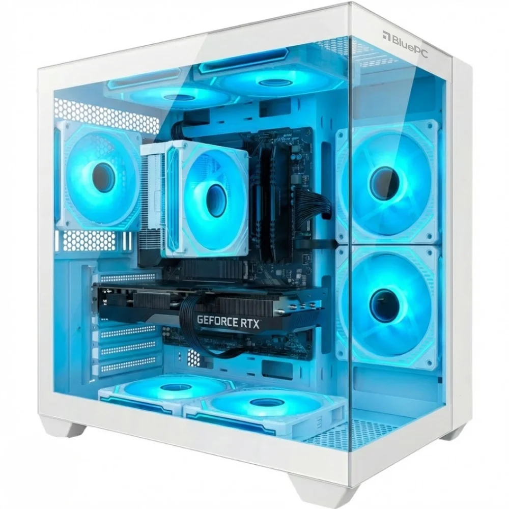 PC Gamer Ludic By Balão.info - Amd Ryzen 5 8400f, Geforce RTX 3050 6gb, 16gb Ddr5, SSD 1TB M.2 Nvme, 600w 80 Plus, Branco, 7 Fans RGB - Pgbp-lu2396