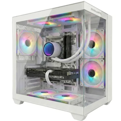 PC Gamer Ludic By Bluepc - Amd Ryzen 5 5500, Geforce RTX 3050 6gb, 32gb Ram, SSD 1TB M.2 Nvme, 600w 80 Plus, Branco, Water Cooler - Pgbp-lu2682
