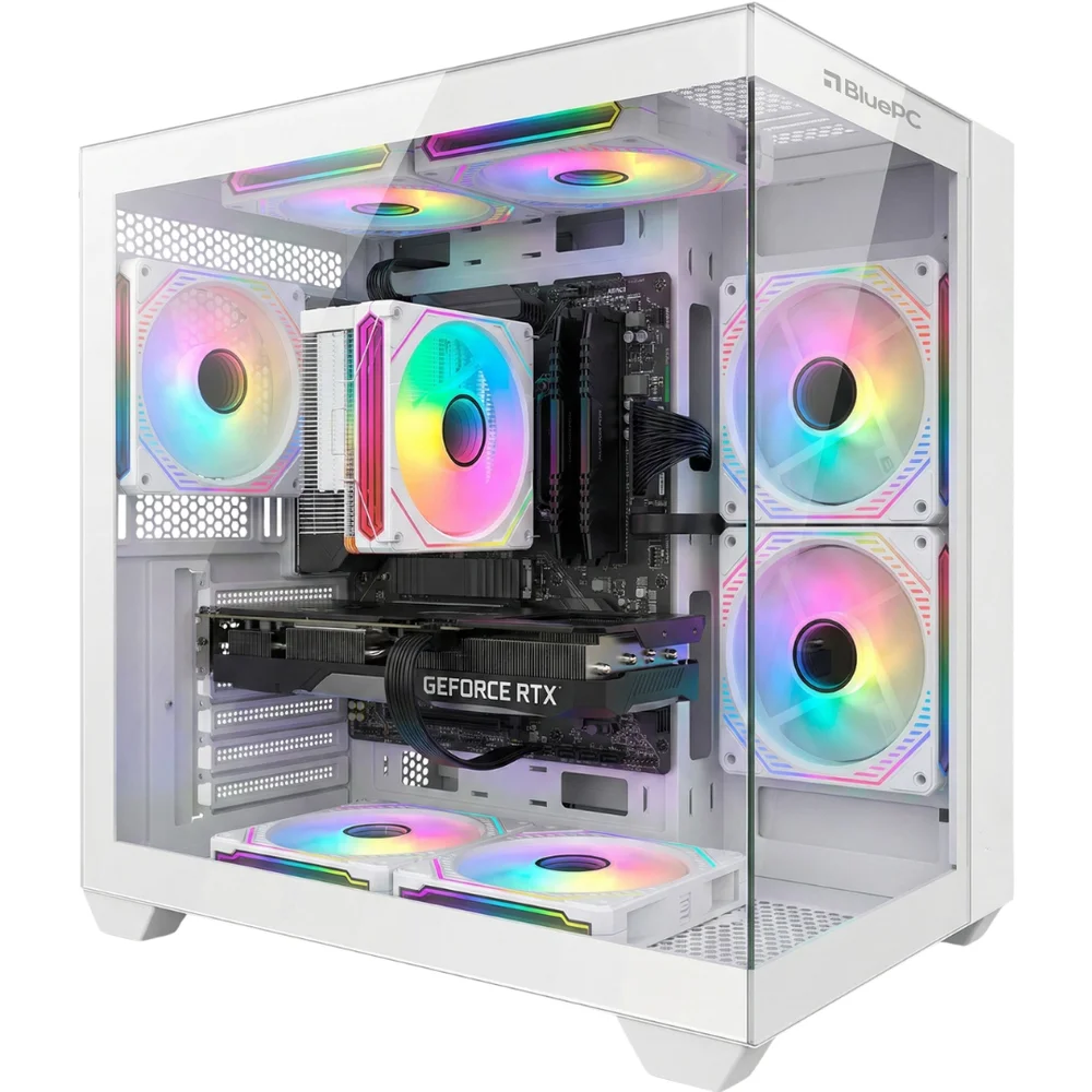 PC Gamer Ludic By Balão.info - Amd Ryzen 5 5500, Geforce RTX 3050 6gb, 32gb Ram, SSD 1TB M.2 Nvme, 600w 80 Plus, Branco, 7 Fans RGB - Pgbp-lu2314