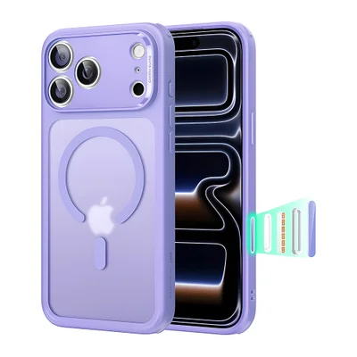 Capa Esr Iphone 17 Pro Max Magsafe Proteção Militar Roxa