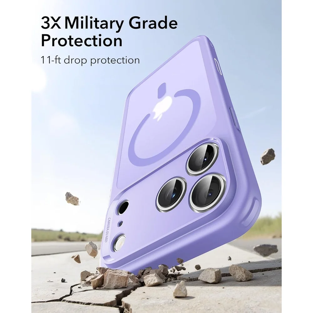 Imagem 4 de 5 do produto Capa Esr Para Iphone 17 Pro Magsafe Proteção Militar Roxo