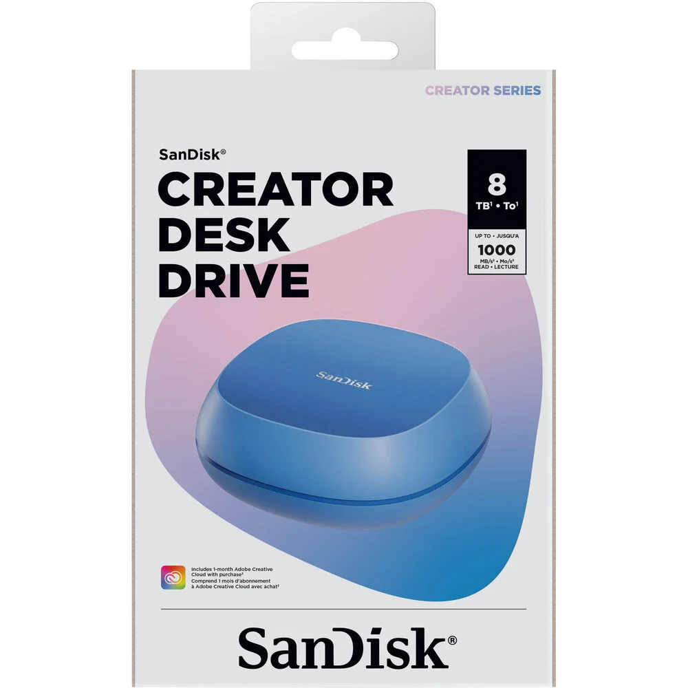 Imagem 3 de 5 do produto SSD Externo Sandisk Creator Series 8tb Usb-c De Mesa 3.2