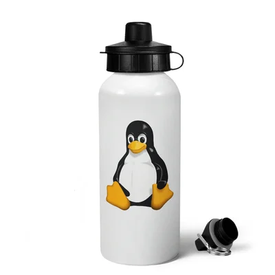 Garrafa Squeeze Mq Geek Linux - Tux Linux