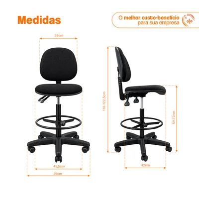 Cadeira Caixa Alta Oficial Operativa Supermercado Nr17 - 1 — foto 4