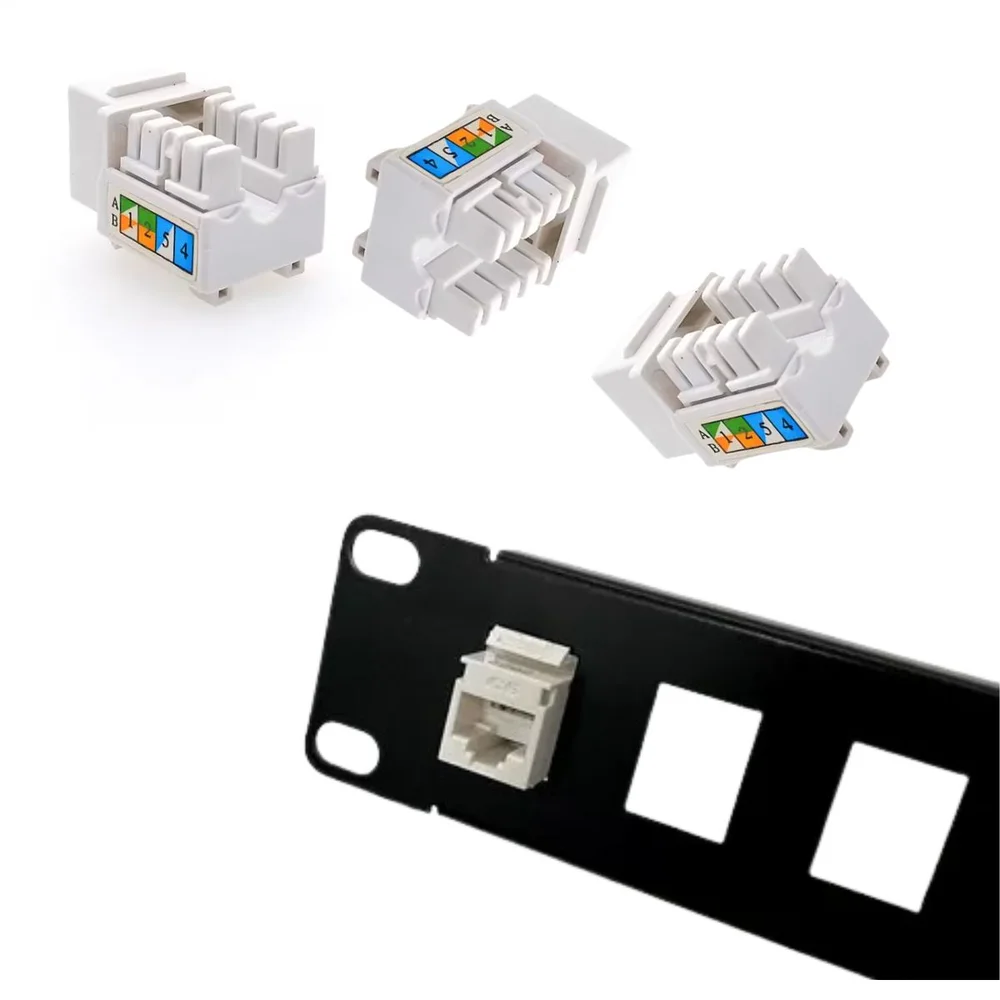 Imagem 4 de 5 do produto Conector Keystone Fêmea Modular Jack Rj45 Cat6 8 Pino