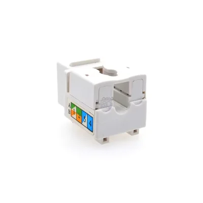 Conector Keystone Fêmea Mod.jack Rj45 Cat6 8 Pino