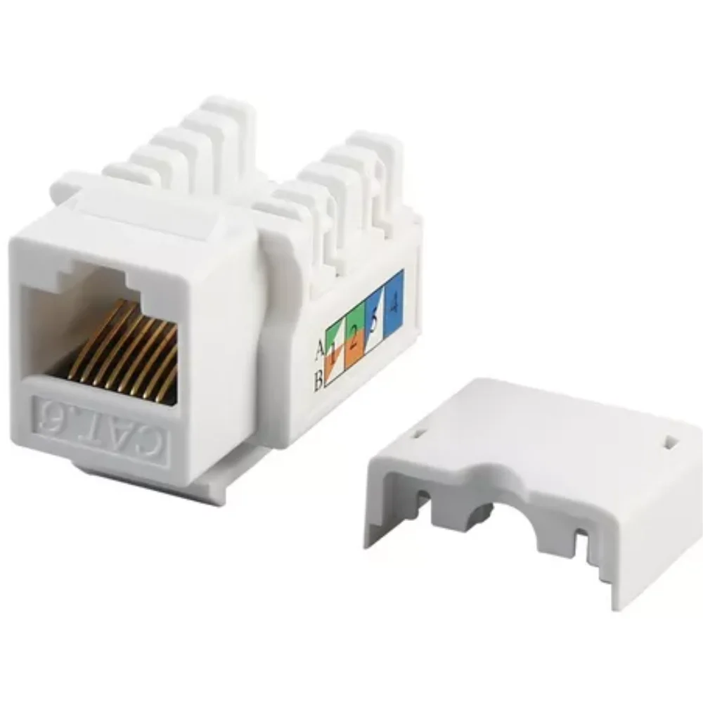 Imagem 4 de 5 do produto Conector Keystone Fêmea Mod.jack Rj45 Cat6 8 Pino
