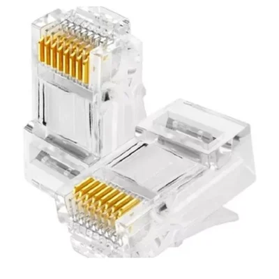 Conector Rj45 Cat6 Tipo  Ez Passagem  Pacote C/100 Un