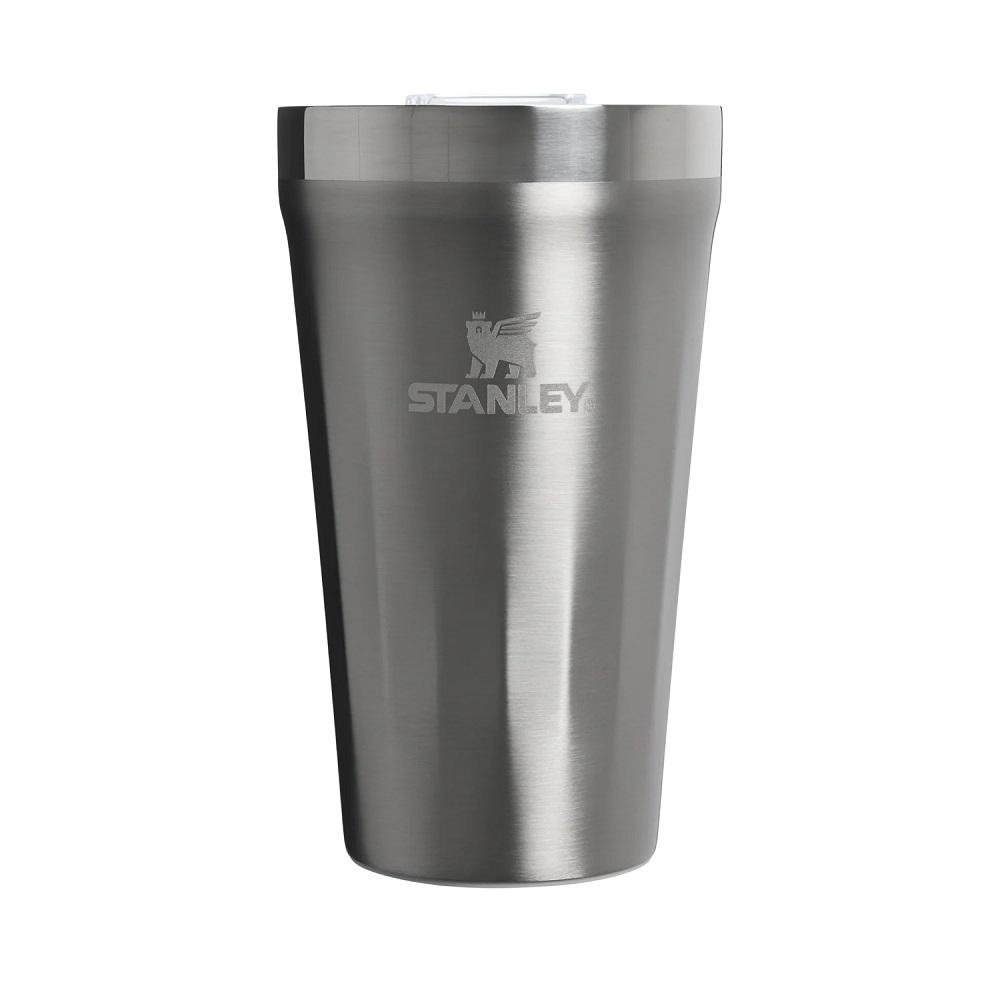 Copo Texturizado Stanley Stainless Steel 473ml, Com Tampa, 8820