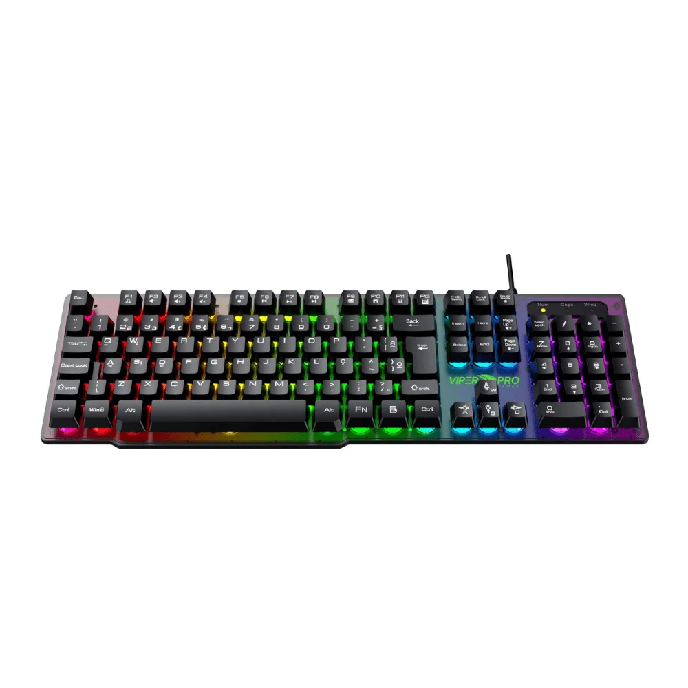 Imagem 3 de 5 do produto Kit Teclado Mouse Mousepad Naja Vivensis  - 417  Preto  Bivolt