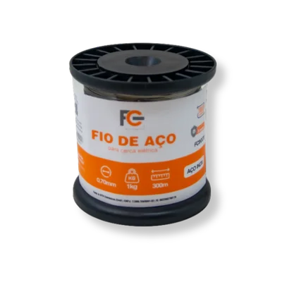 Fio De Aco Inox 0,70mm 300m P/ Cerca Ele