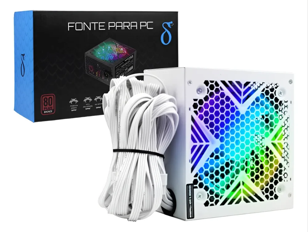 Fonte ATX 750W Bivolt para PC | 80 Plus | Conector Padrão | Custo-Benefício