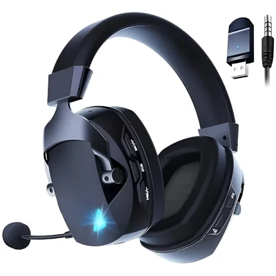 Headset Gamer RGB Wireless Bluetooth 5.3 | 2.4GHz | Driver 50mm | Microfone