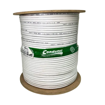 Cabo Coaxial Rg 6 60% Bobina 300m