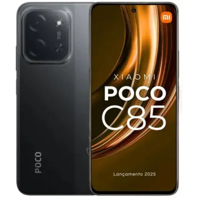 Xiaomi Celular Poco C85 Nfc  Tela De 6.9 "  Bateria 6000 Mah Cor:preto;tamanho:8GB/256gb